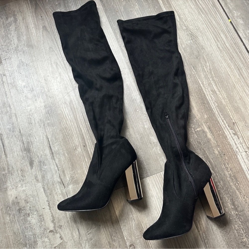 Elegant Black Over-the-Knee Boots